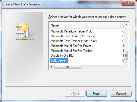 Create New Data Source