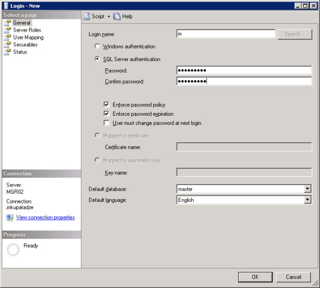 Login_New(SQL Server 2005)