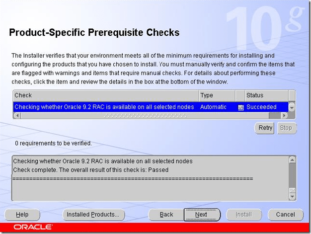 Product-Specific Prerequisite Checks