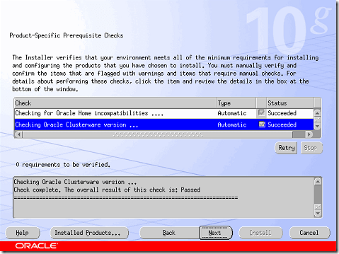 Product-Specific Prerequisite Ckecks