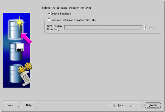 DBCA Create Database