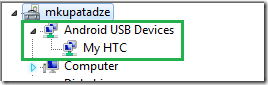 Android USB Devices Device Manager