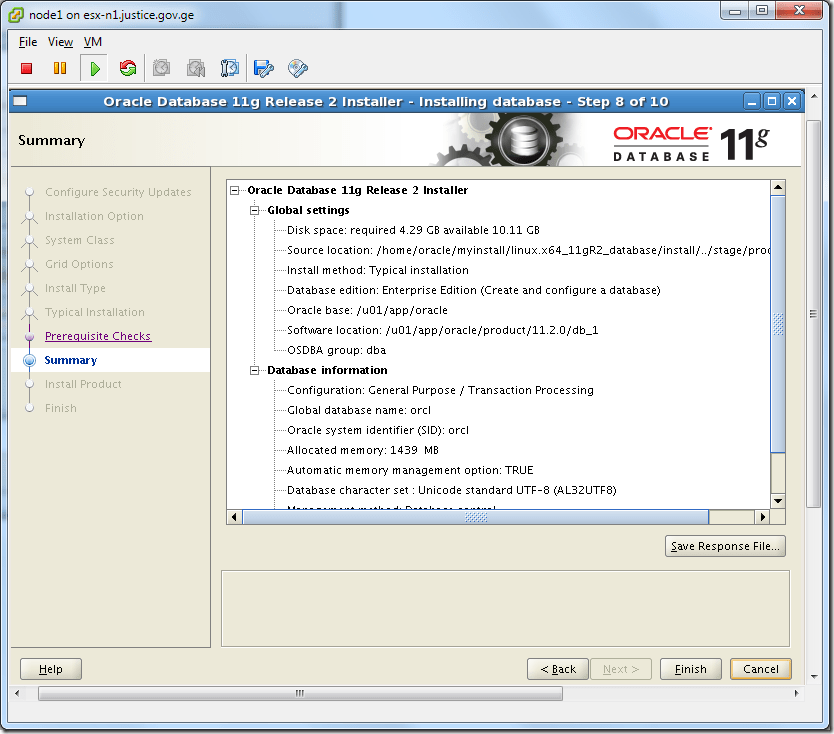 Virtual Machine_Oracle_Database_Installation_Summary