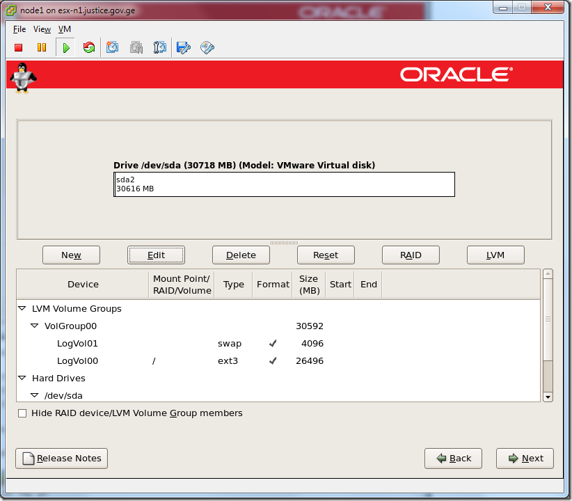 Virtual Machine_Enterprise_Linux_Setup_partition