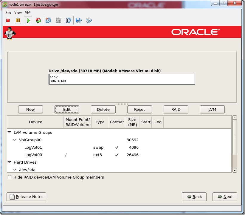 Virtual Machine_Enterprise_Linux_Setup_partition