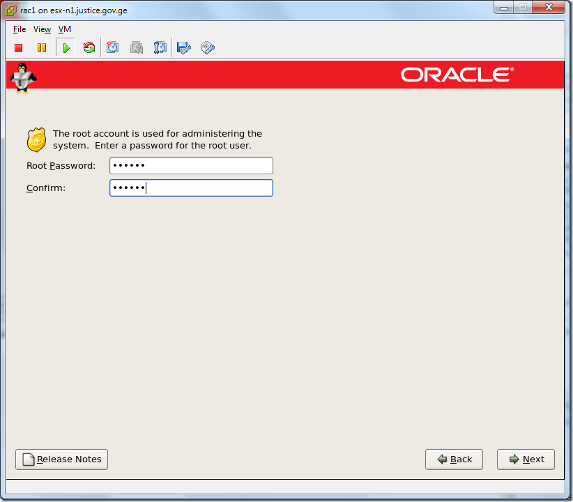 Virtual Machine_Enterprise_Linux_Setup_Root_Password