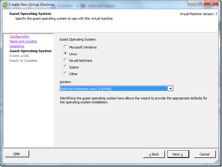 Create New Virtual Machine_OS