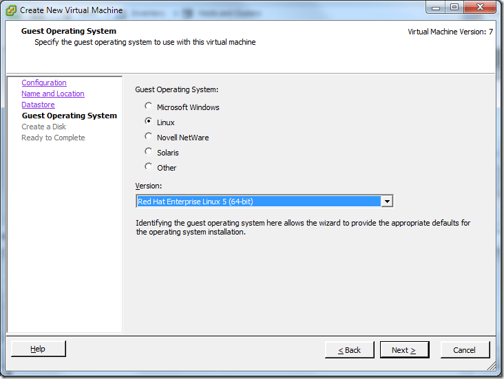 Create New Virtual Machine_OS