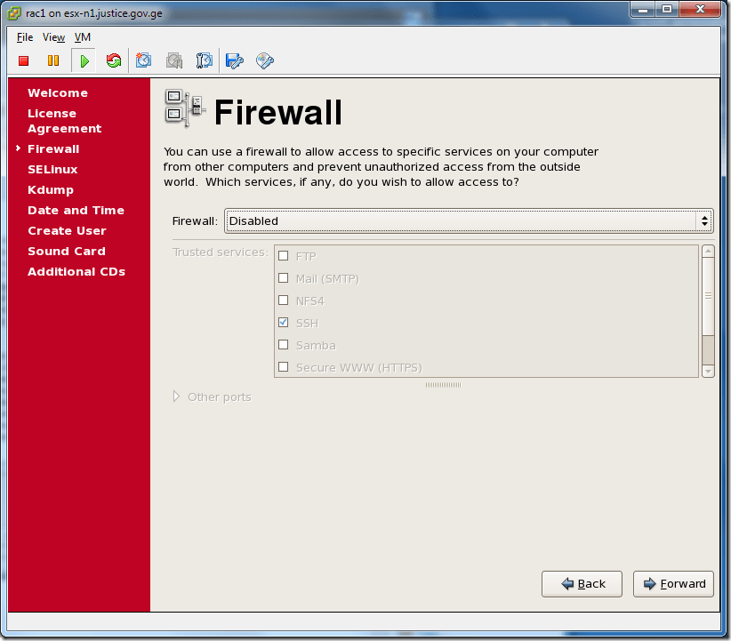 Virtual Machine_Enterprise_Linux_Setup_Firewall