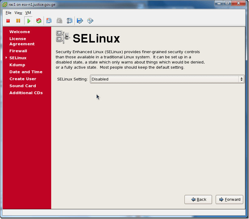 Virtual Machine_Enterprise_Linux_Setup_SELinux