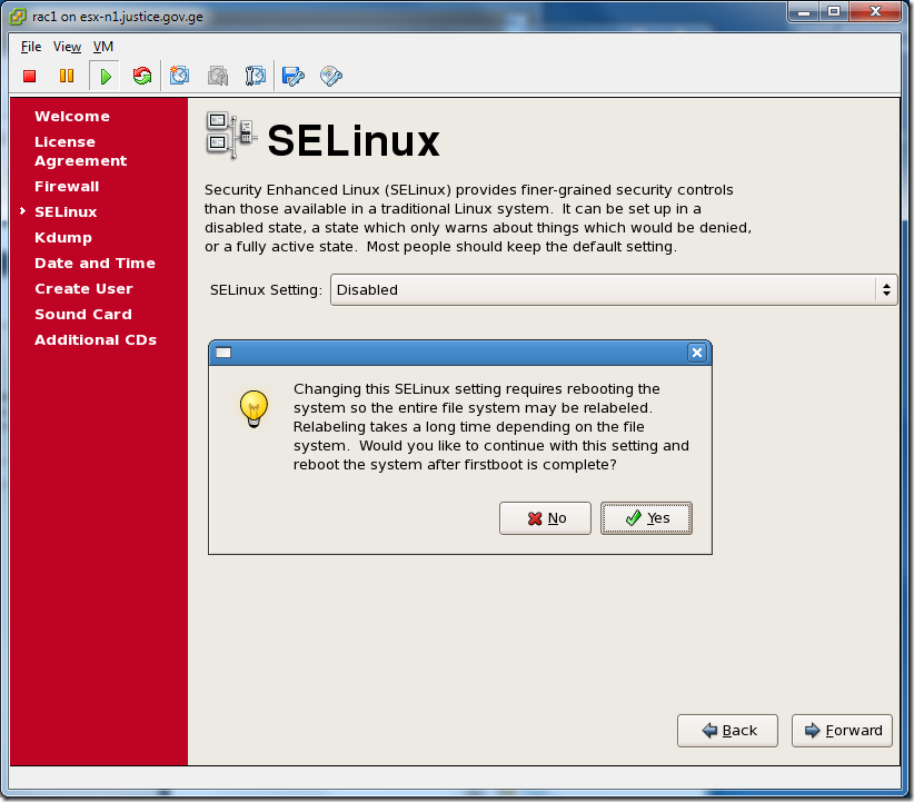 Virtual Machine_Enterprise_Linux_Setup_SELinux