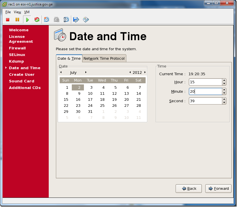 Virtual Machine_Enterprise_Linux_Setup_Date_and_Time