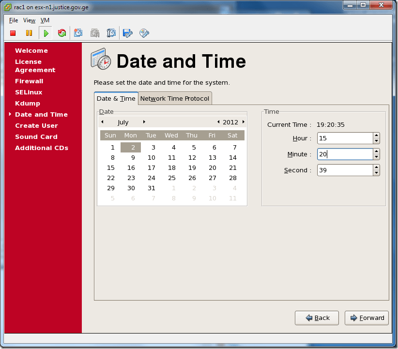 Virtual Machine_Enterprise_Linux_Setup_Date_and_Time