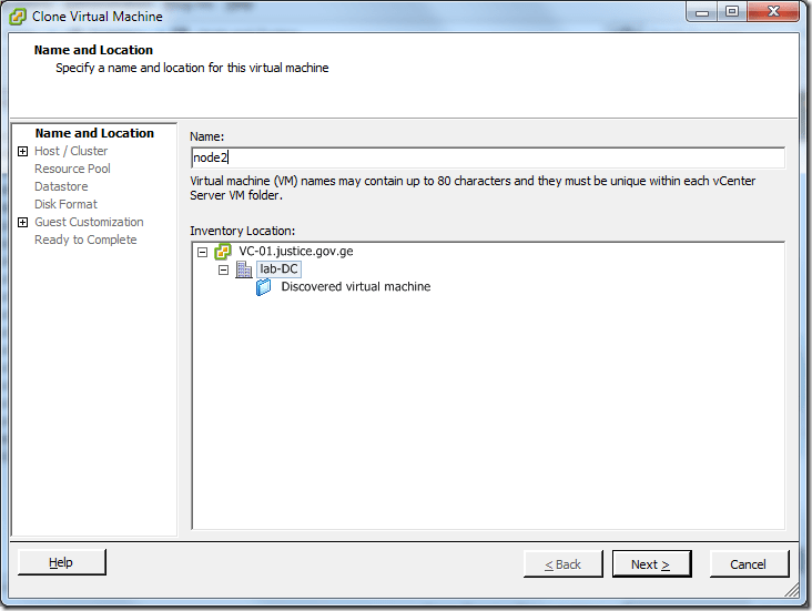 Clone Virtual Machine_Name