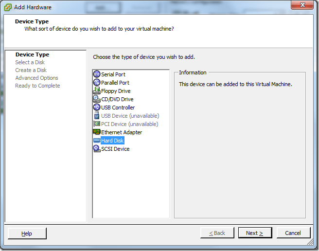Virtual Machine_Add_Hard_Disk