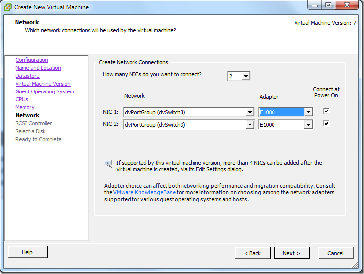 Create New Virtual Machine_NIC