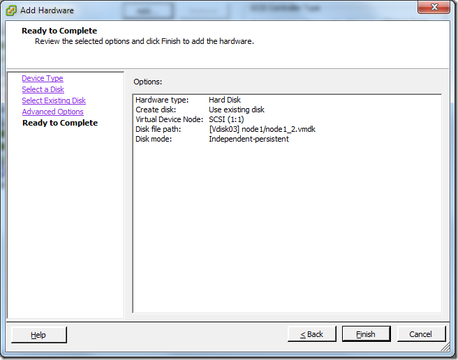 Virtual Machine_Add_Hard_Disk_Summary