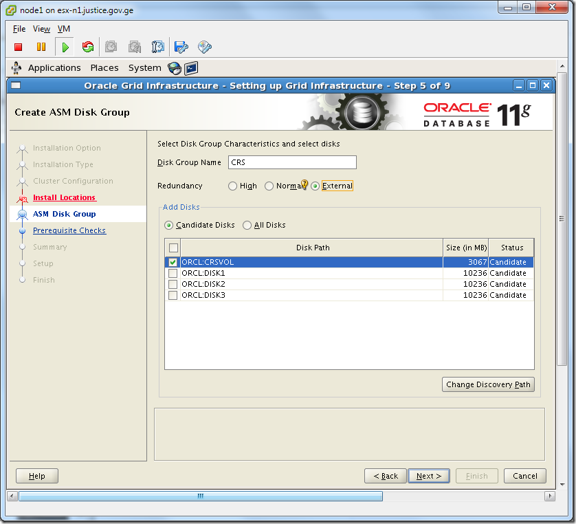 Virtual Machine_Grid_Installation_ASM_Diskgroup